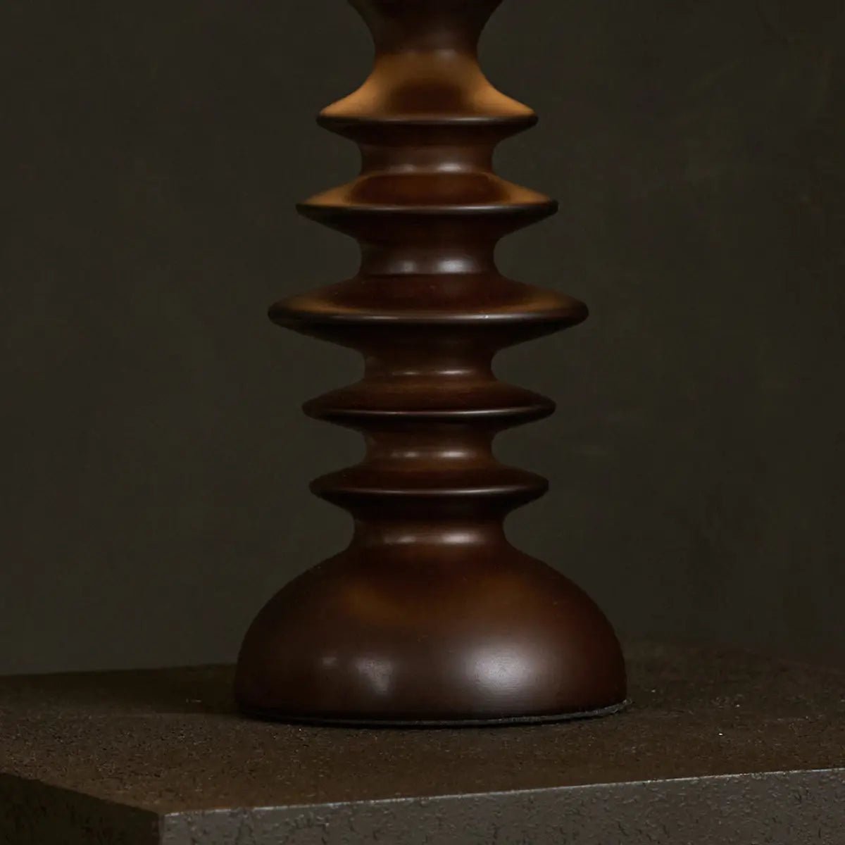 Bodhi Dark Brown Wooden Table Lamp