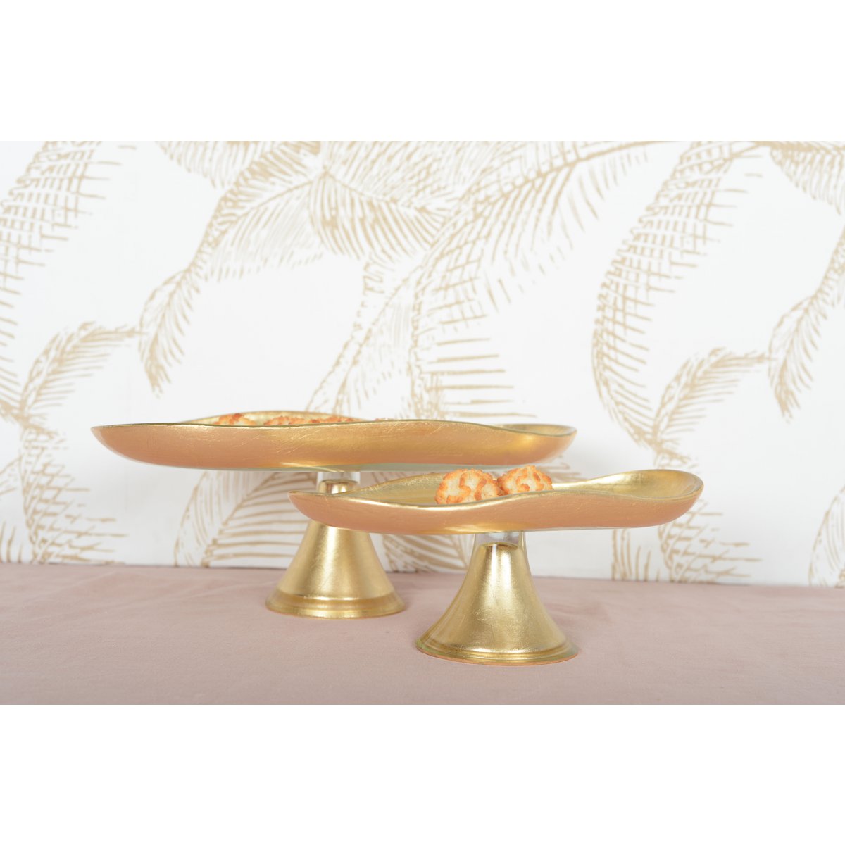 Gold Cake Stand on Foot glass luxury dessert stand