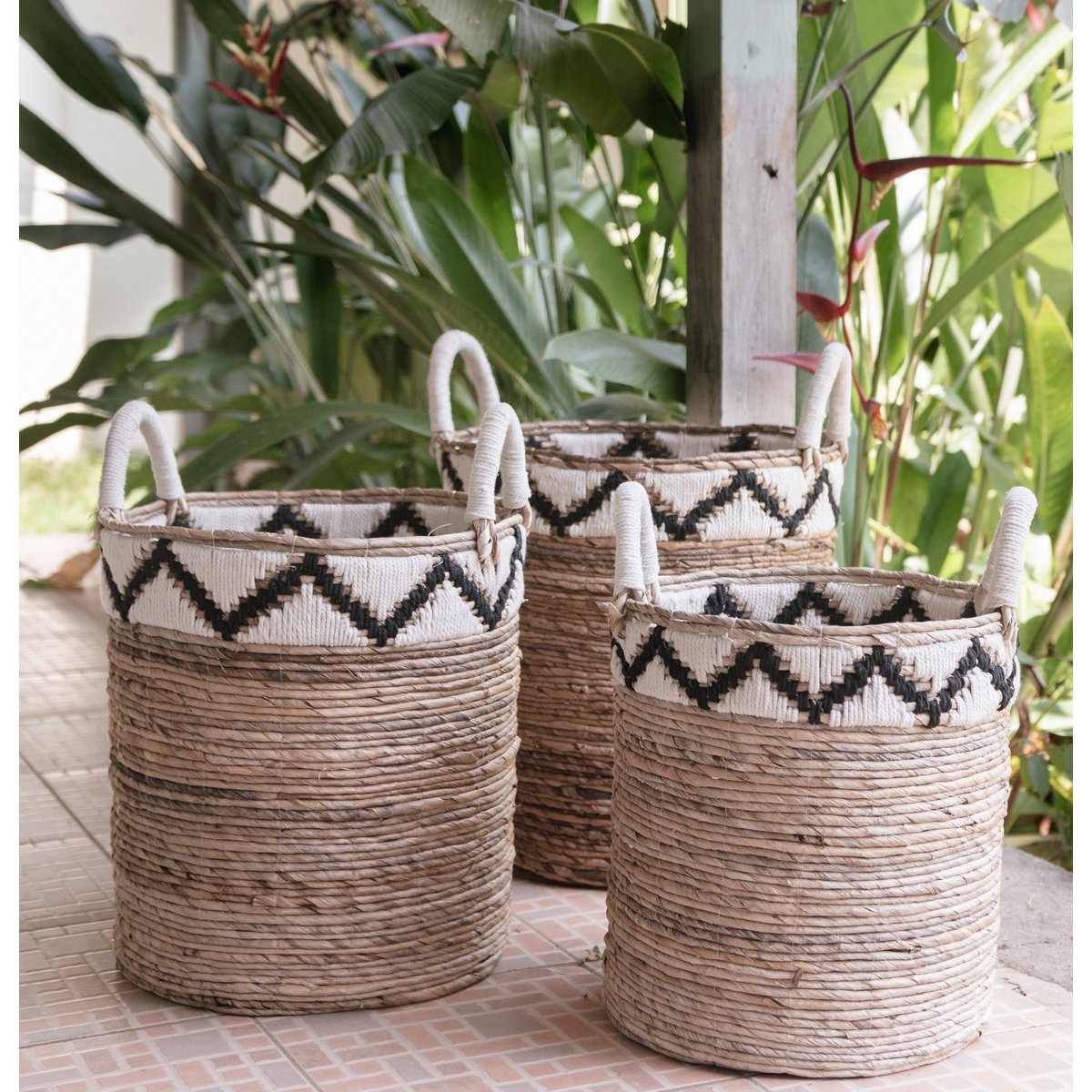 Basket | Laundry Basket | Plant Basket DALU made of Banana Fibre (3 sizes) - CozyVibe.eu