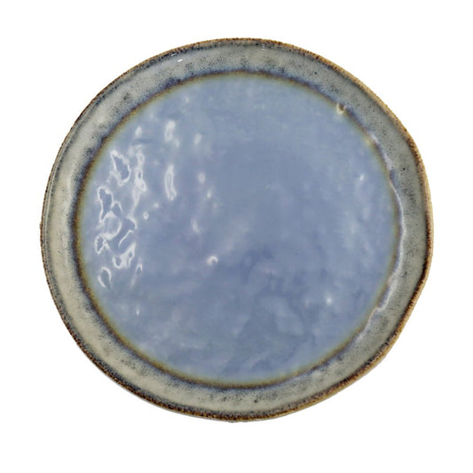 Blue porcelain dessert plate 21.5x21.5x1.4cm - CozyVibe.eu