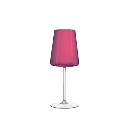 Set van Multicolor Wijn Glazen – 6 Stuks 400ml Proefstijl