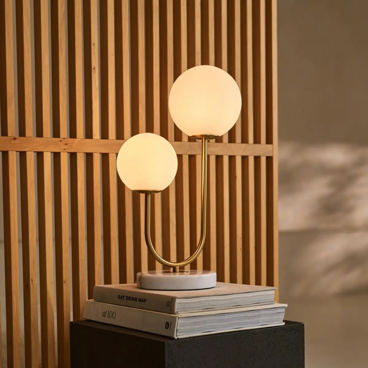 Giorgia Marble and Glass Table Lamp