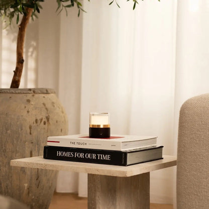 Leo Dark Brown Mini Rechargeable Table Lamp