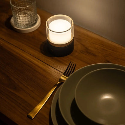 Leo Dark Brown Mini Rechargeable Table Lamp