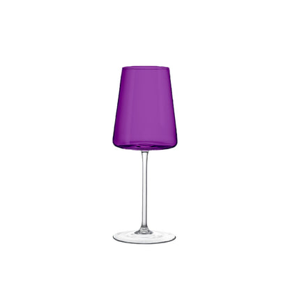 Set van Multicolor Wijn Glazen – 6 Stuks 400ml Proefstijl