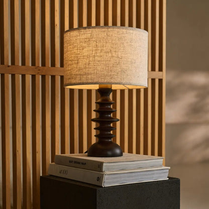 Bodhi Dark Brown Wooden Table Lamp