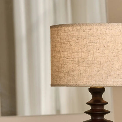 Bodhi Dark Brown Wooden Table Lamp