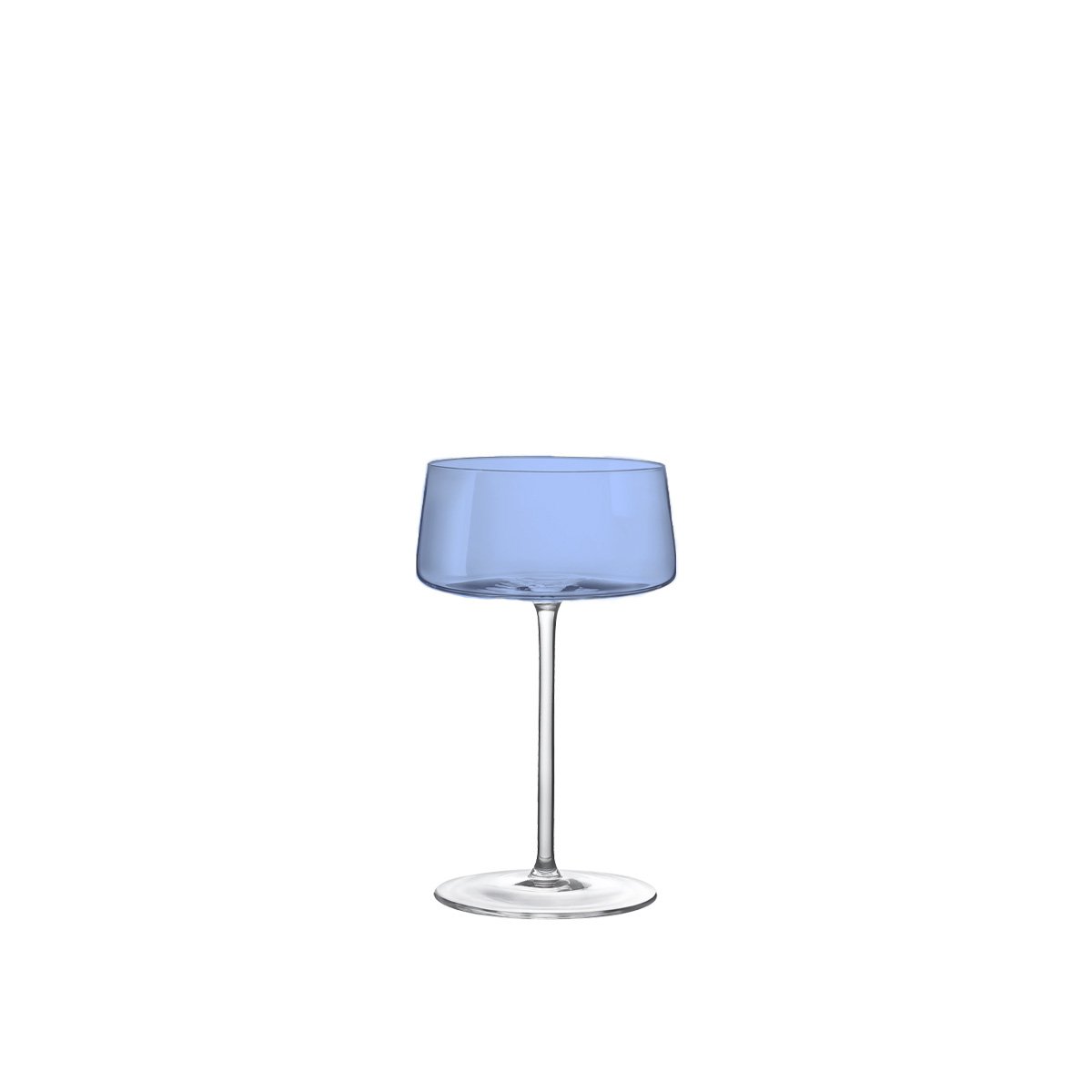 Colored champagne flutes for prosecco and sparkling wine