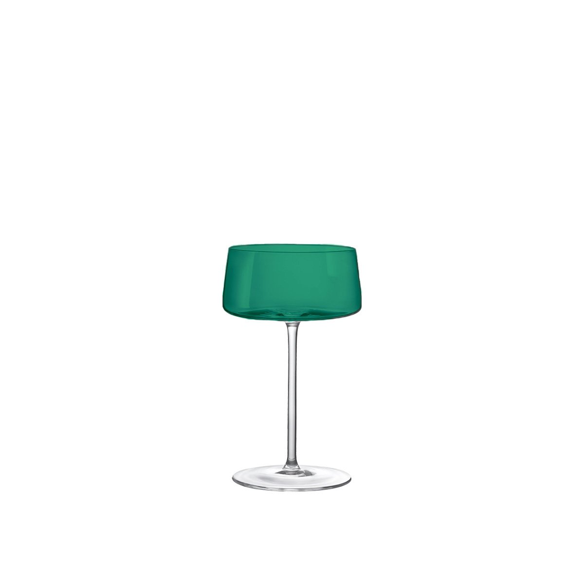 Colorful champagne flutes set used for celebration drink service