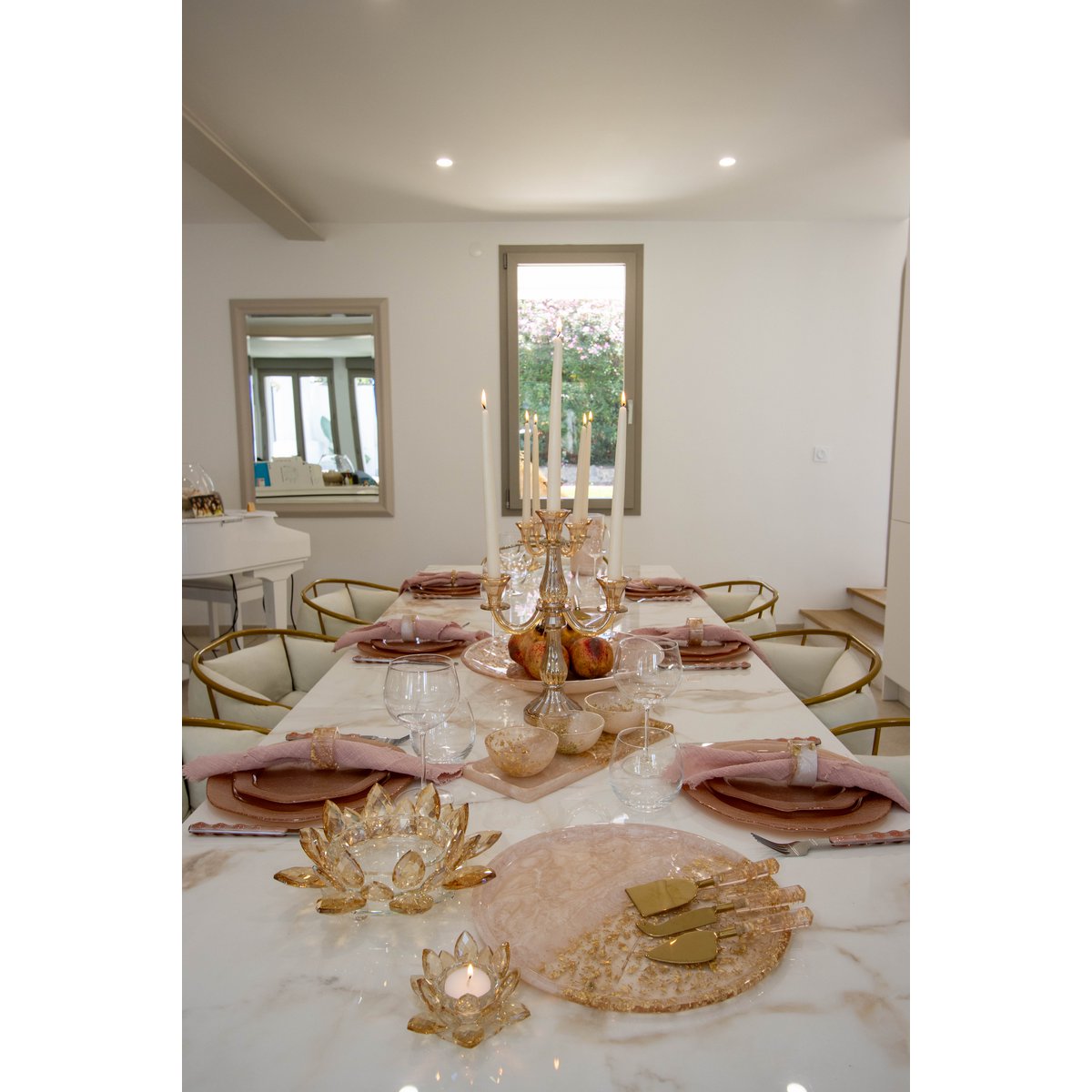 Round Glitter Resin Tray 