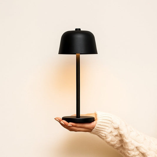 Anton Black Table Lamp – Rechargeable - CozyVibe.eu