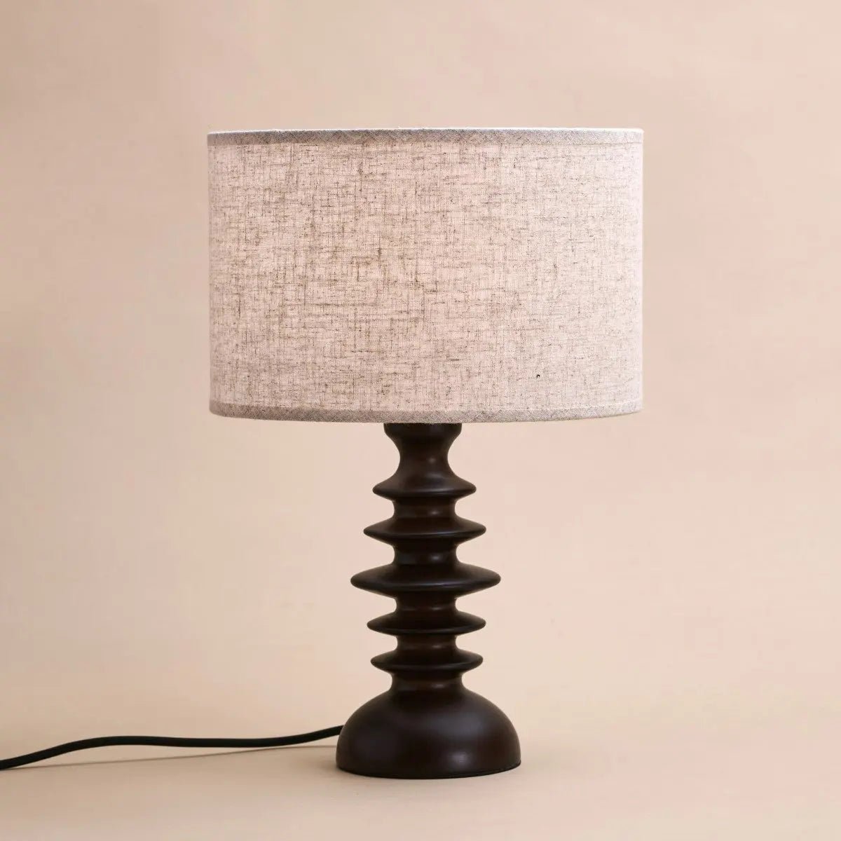 Bodhi Dark Brown Wooden Table Lamp
