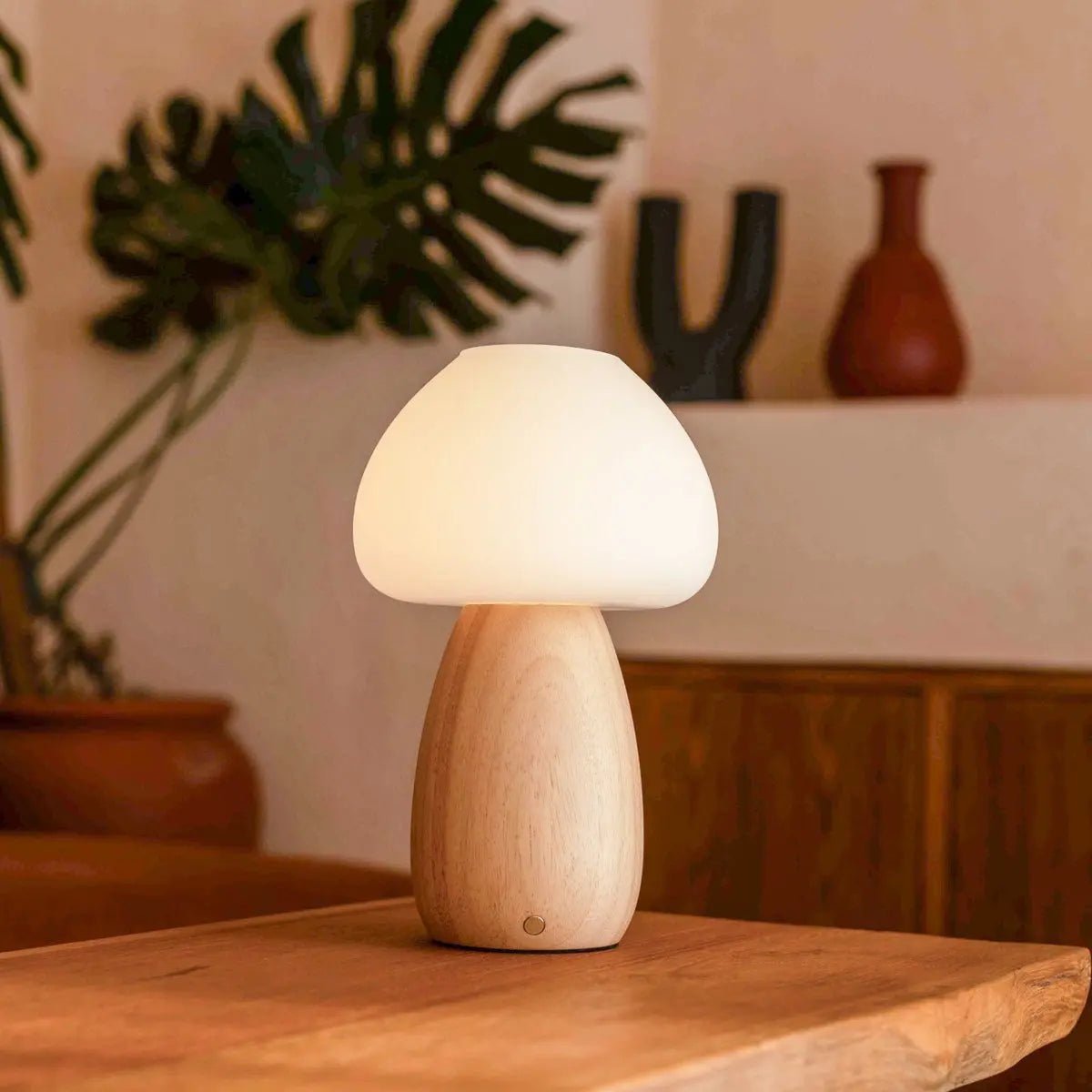 Bear Light Brown tafellamp – Oplaadbaar en dimbaar