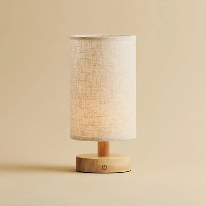 Ben Light Brown – Wooden Table Lamp | Rechargeable & Dimmable - CozyVibe.eu