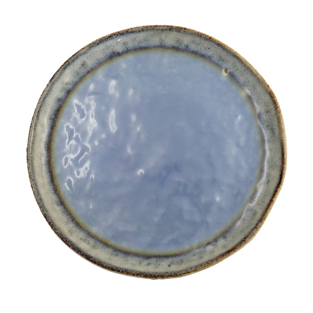 Blue porcelain dessert plate 21.5x21.5x1.4cm - CozyVibe.eu