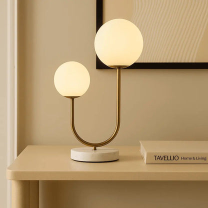 Giorgia Marble and Glass Table Lamp