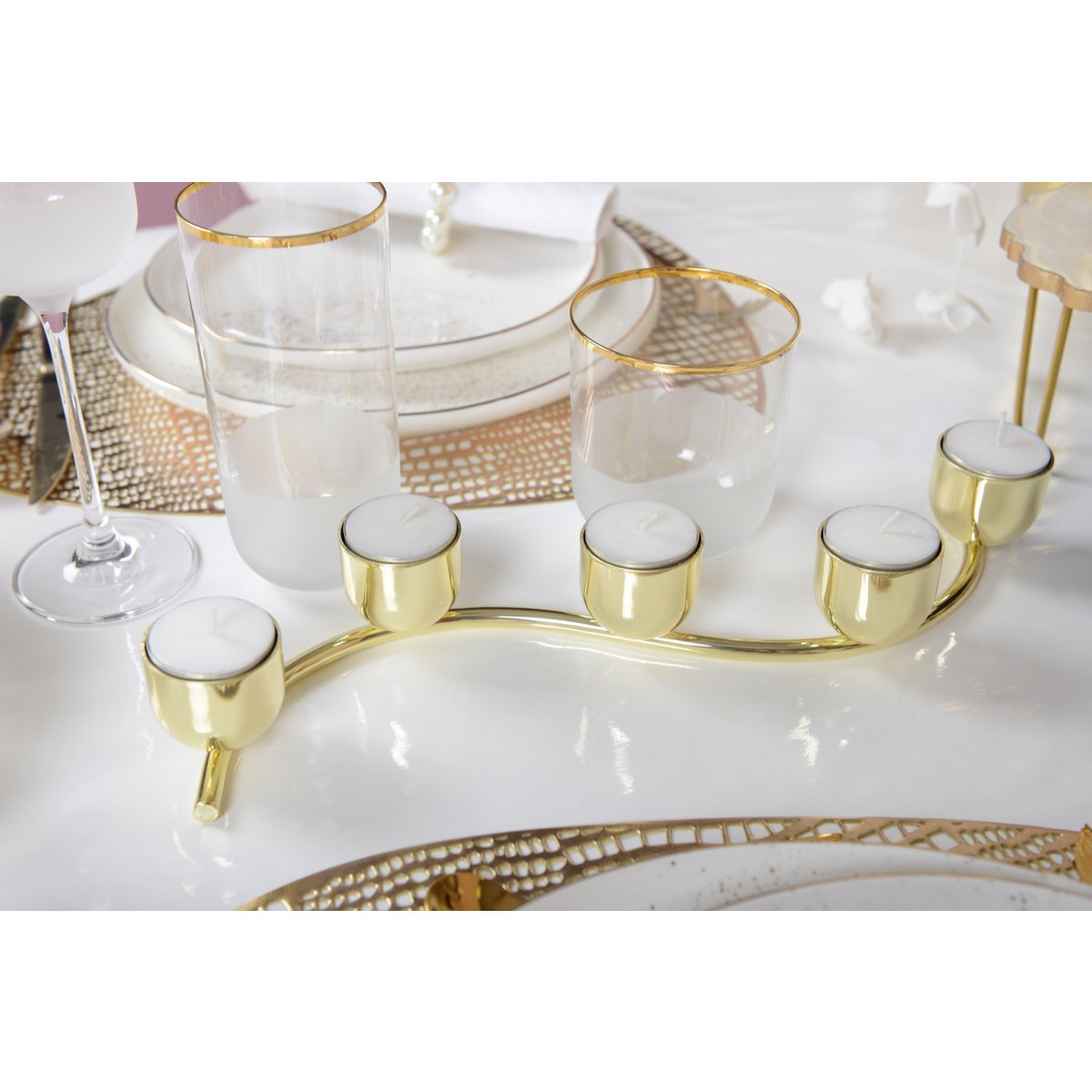 candlestick for 5 candles - CozyVibe.eu