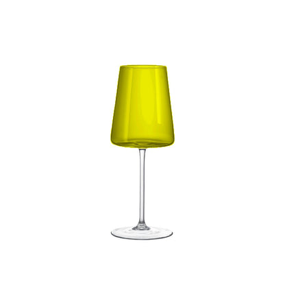 Set van Multicolor Wijn Glazen – 6 Stuks 400ml Proefstijl