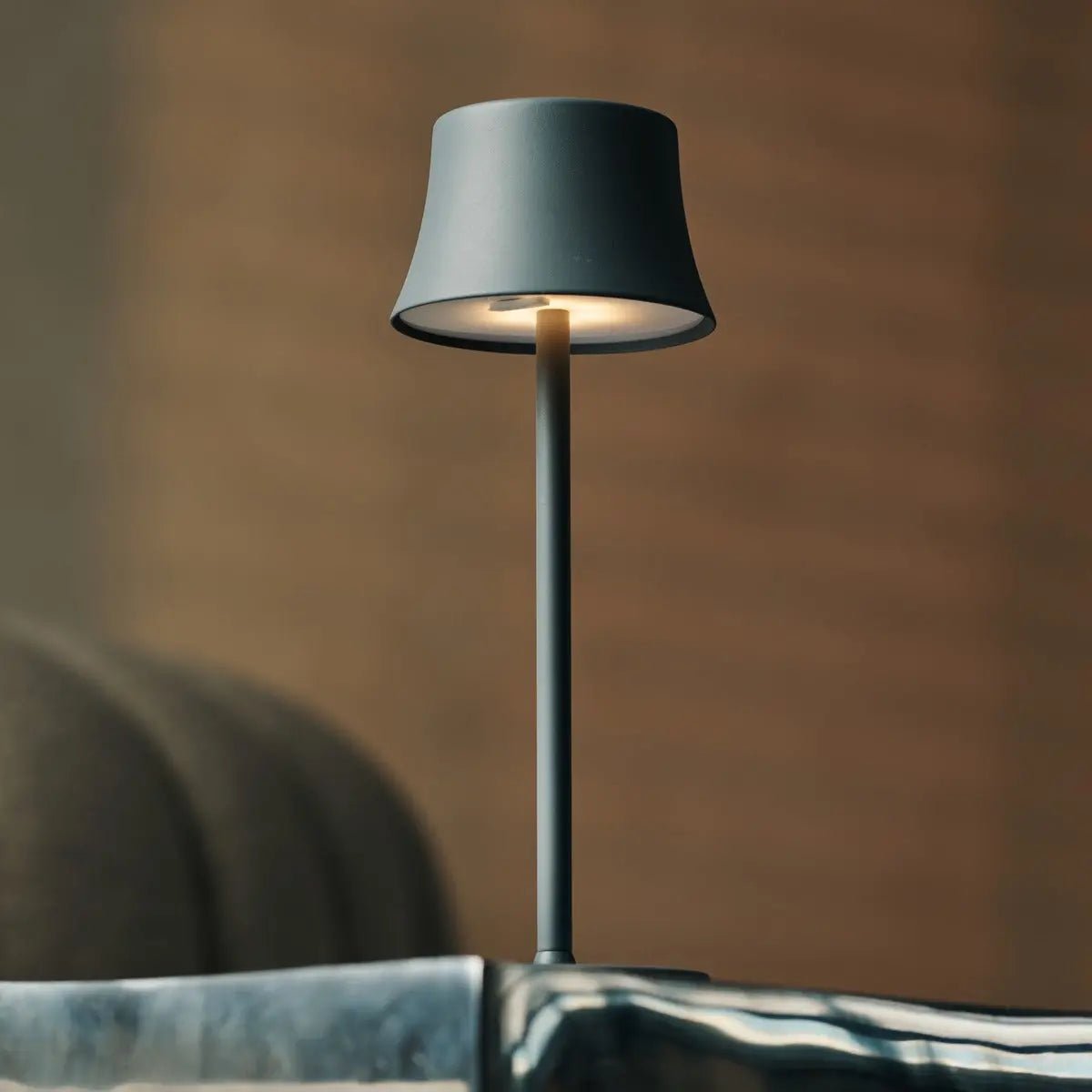 De Pijp Mini – Rechargeable Table Lamp | Stylish Mouse Grey - CozyVibe.eu