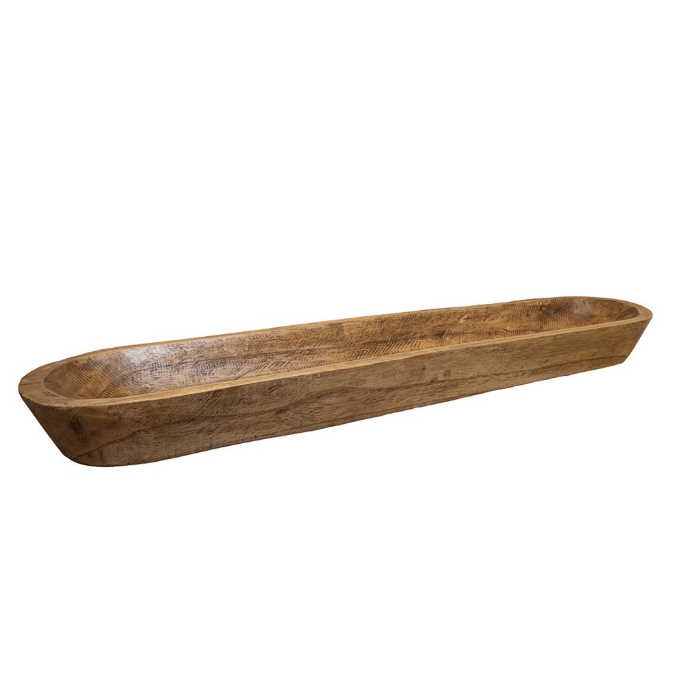 Decorative wooden tray 100x22x10cm - CozyVibe.eu