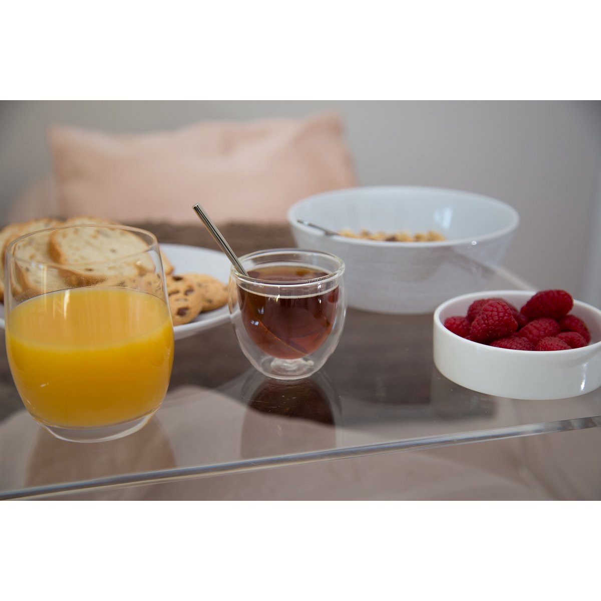 Set van 4 dubbelwandige glazen espressokopjes – 80 ml