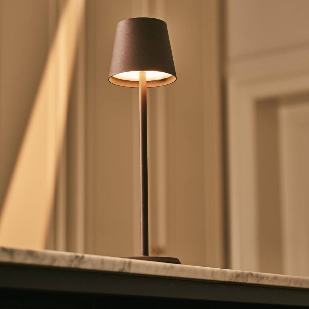 Jasper Mocha Brown – Wireless Lamp | Portable & 3 Light Modes - CozyVibe.eu