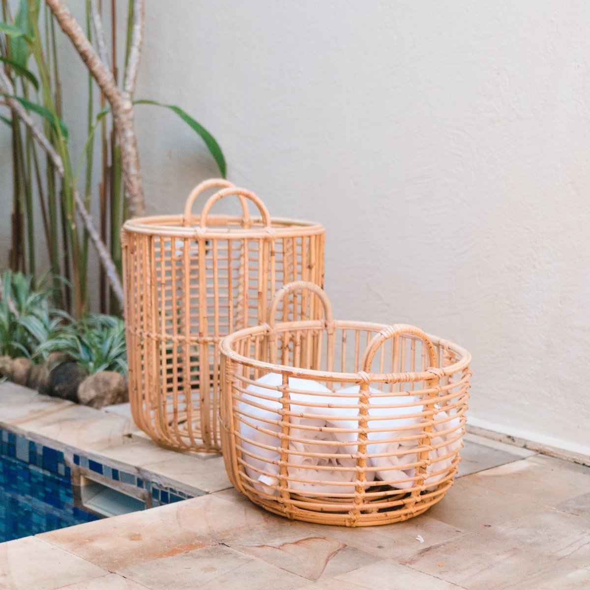 JEMUH Rattan Basket – Laundry, Plant & Storage Basket - CozyVibe.eu