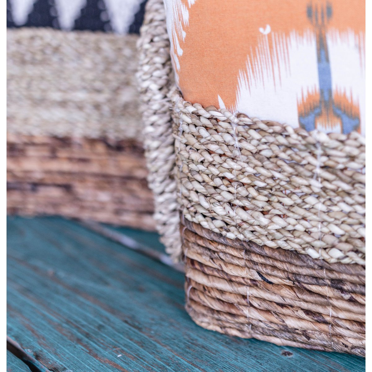 Kapauku Storage Basket – Handwoven Seagrass & Banana Fibre Design - CozyVibe.eu