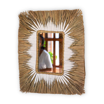 CozyVibe boho wall mirror for living room décor

