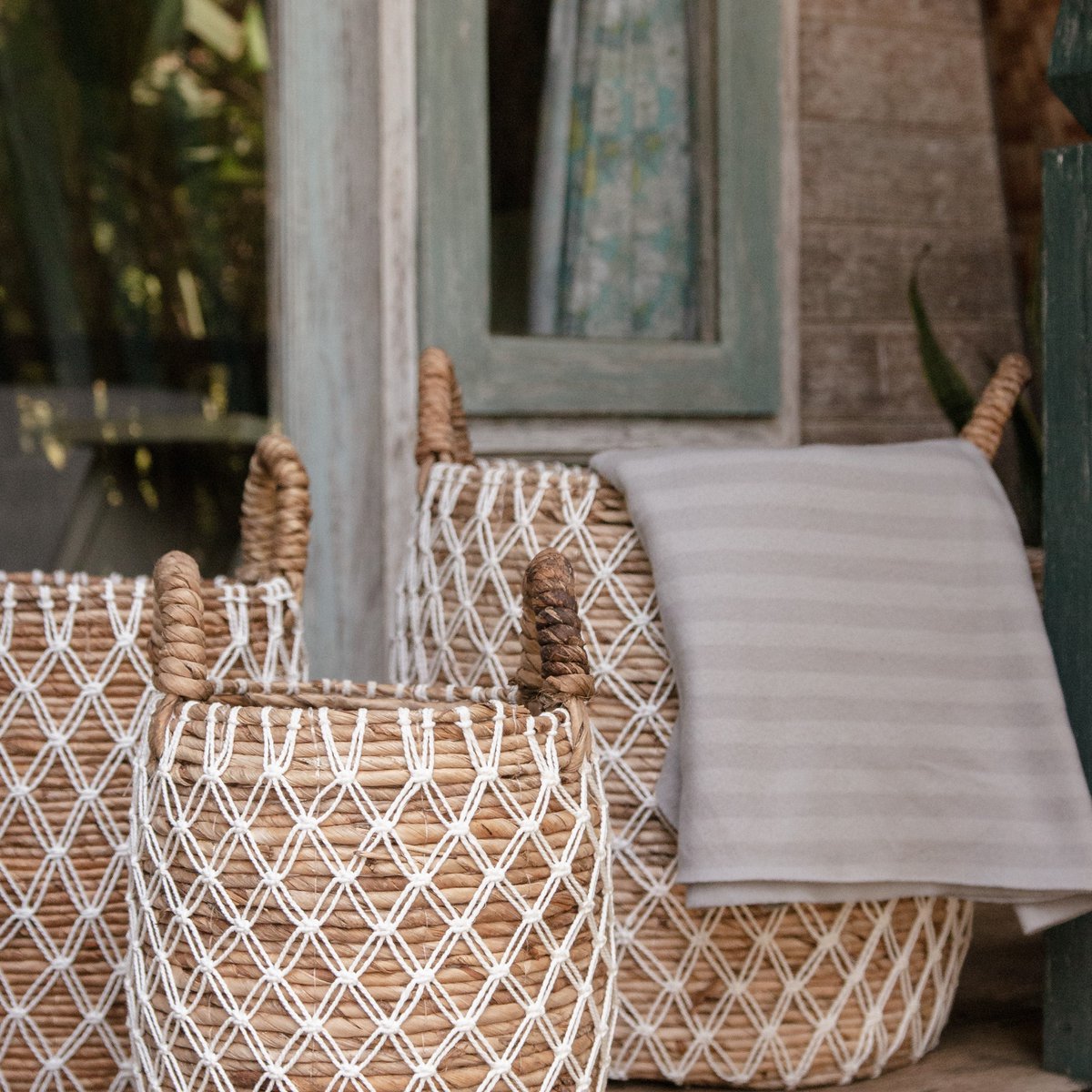 Laundry Basket | Plant Basket | Storage Basket KUBU made from Banana Fibre (3 sizes) - CozyVibe.eu