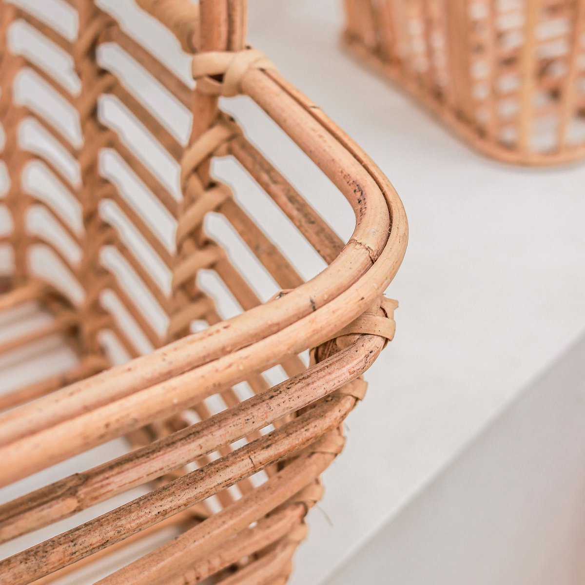 Laundry Basket | Plant Basket | Storage Basket KUPANG made from Rattan (3 sizes) - CozyVibe.eu