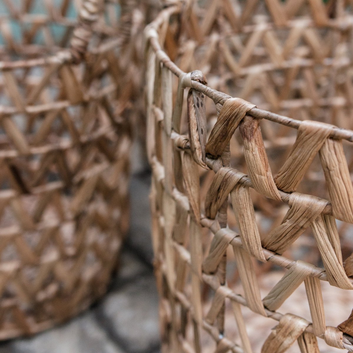 Laundry Basket | Plant Basket | Storage Basket NAILAKA made from Water Hyacinth (3 sizes) - CozyVibe.eu