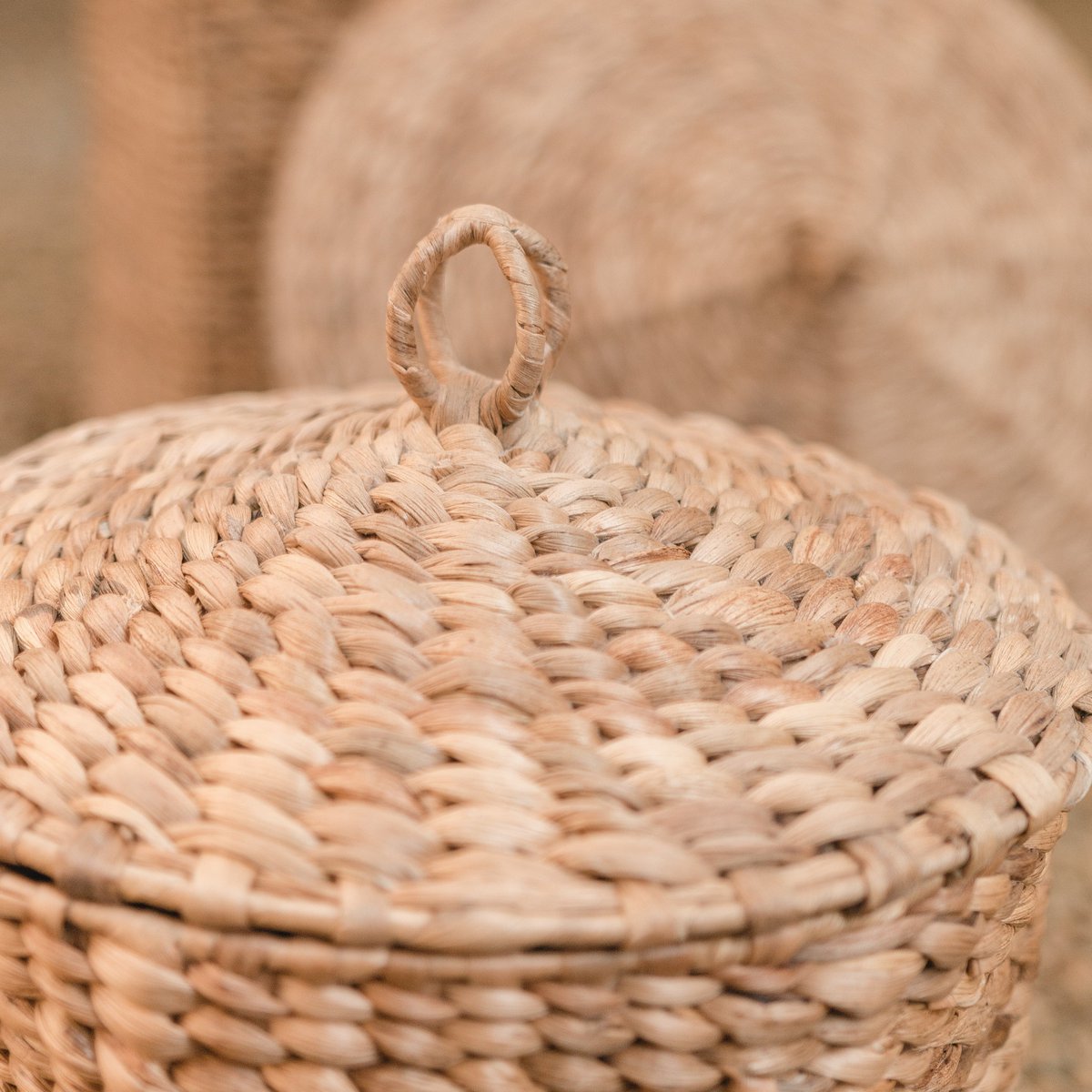 Handwoven Garut laundry basket for cozy home décor by CozyVibe

