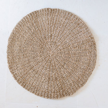 LOKA Round Seagrass Rug – Handwoven Natural Boho Rug (2 Sizes) - CozyVibe.eu