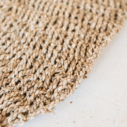 LOKA Round Seagrass Rug – Handwoven Natural Boho Rug (2 Sizes) - CozyVibe.eu