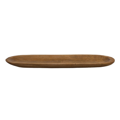 Long wooden oval decorative tray 50x13x3cm - CozyVibe.eu