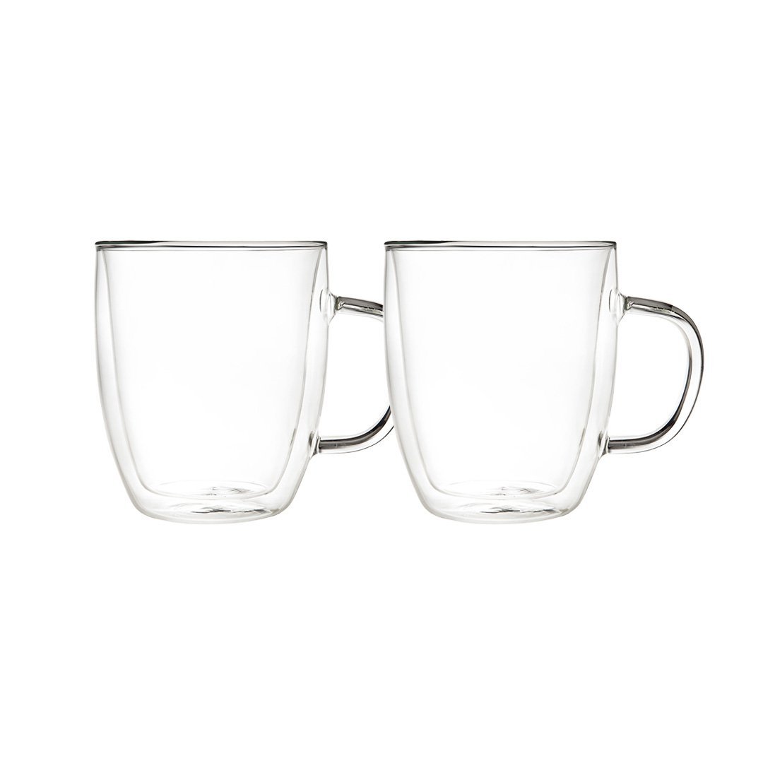 Lot of 2 mugs with double wall glass - CozyVibe.eu
