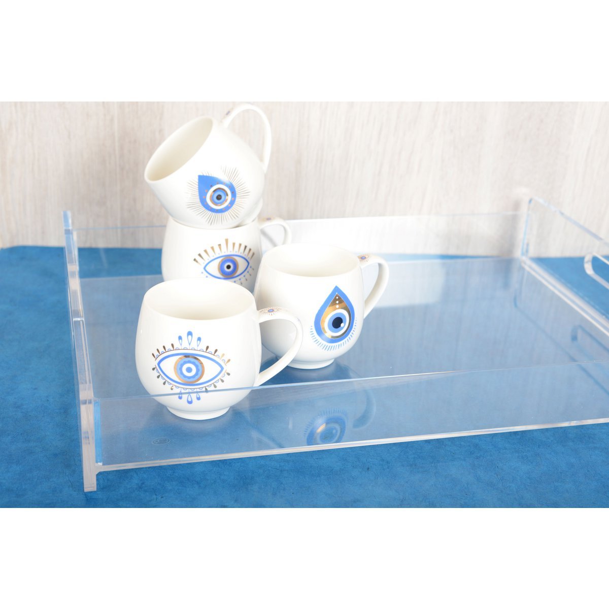 lot of 4 mugs - espresso cups - CozyVibe.eu