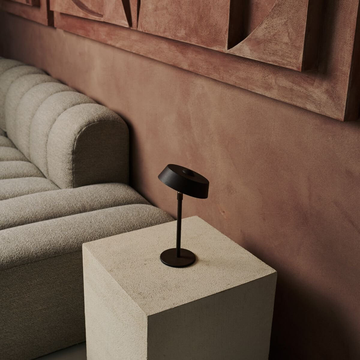 Luca Mocha Brown – USB Rechargeable Lamp | Dimmable Light - CozyVibe.eu