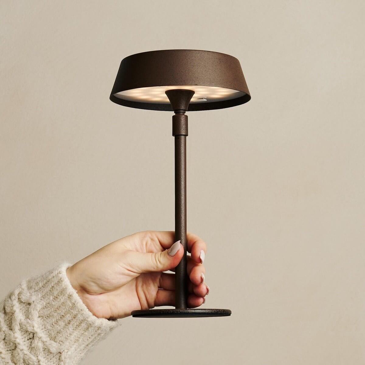 Luca Mocha Brown – USB Rechargeable Lamp | Dimmable Light - CozyVibe.eu