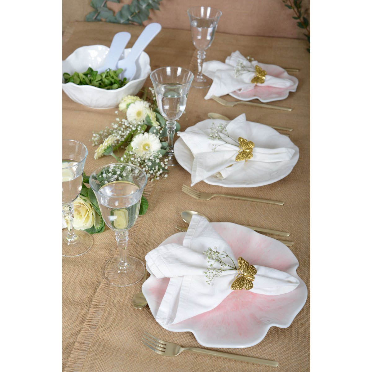 Roze plat melamine bord