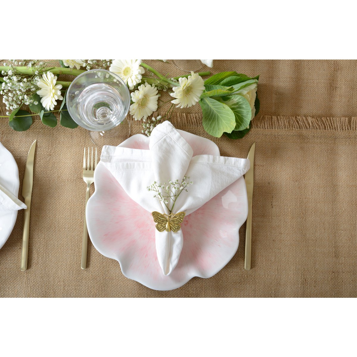 Roze plat melamine bord
