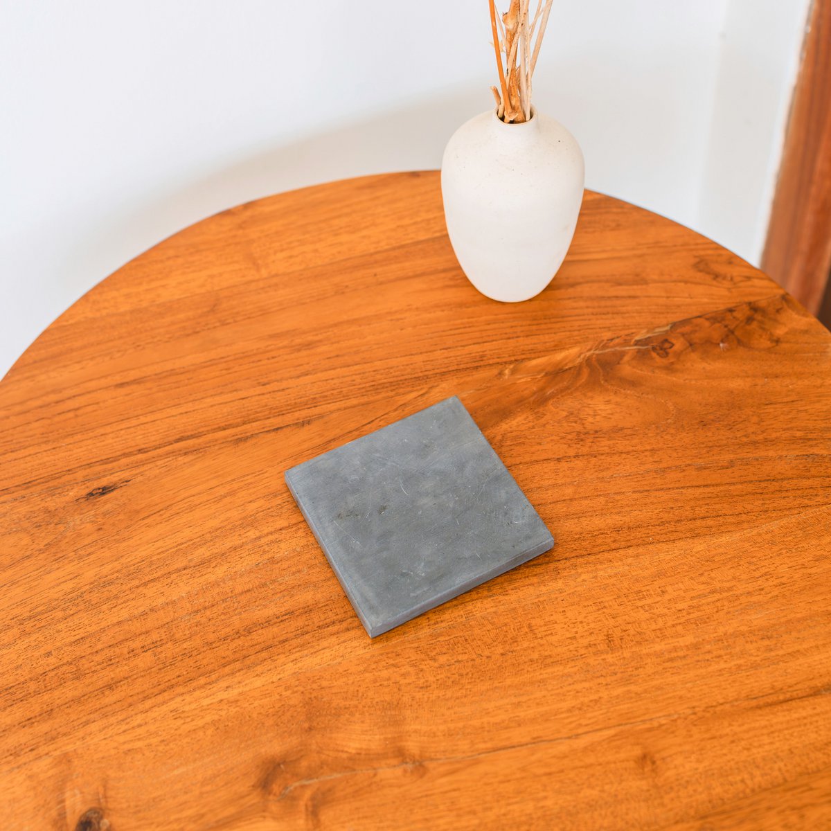 MEWALI Grey Marble Coasters – Handmade Square Glass Coaster Set - CozyVibe.eu
