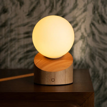 Morris Light Brown Rechargeable Lamp – Cordless Dimmable Design - CozyVibe.eu
