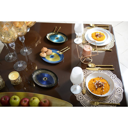 Elegant dark glass serving dish, ideal for stylish tableware and home decor | CozyVibe