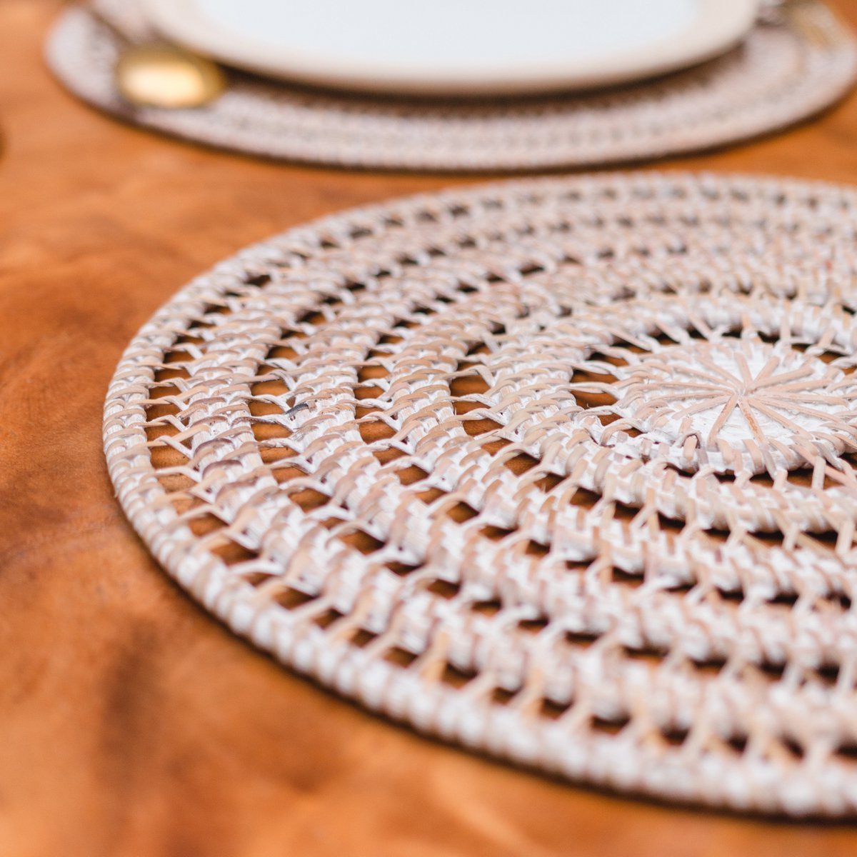 Iluh placemats – 35 cm rotan in bohostijl