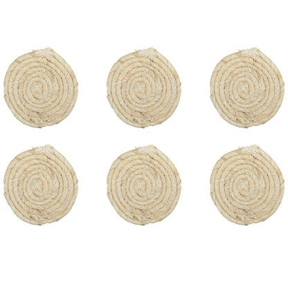 Round Rope Coasters Set – Natural & Eco - Friendly Table Protection - CozyVibe.eu