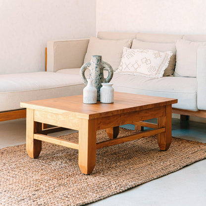 SAWAH Large Handwoven Water Hyacinth Rug – Rectangular Boho Mat - CozyVibe.eu