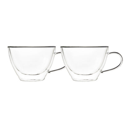 Set of 2 tea cups in double wall glass - CozyVibe.eu