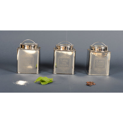 Silver Sugar Box – Elegant Airtight Kitchen Storage - CozyVibe.eu